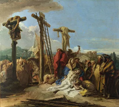The Lamentation At The Foot Of The Cross by Джованни Доменико Тьеполо — digital art print download