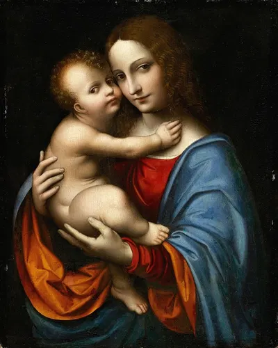 The Virgin With Child by Giampietrino (Giovanni Pietro Rizzoli) — digital art print download