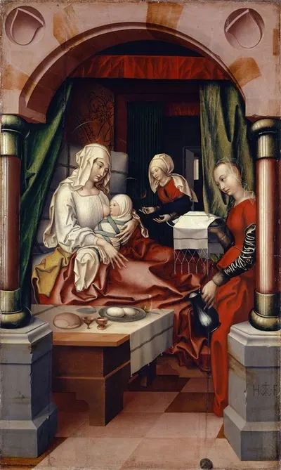 Birth Of The Virgin by Hans Fries, 1512 — digital art print download