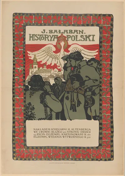 J. Bałaban. Historia Polski by Henryk Uziembło, 1906 — digital art print download