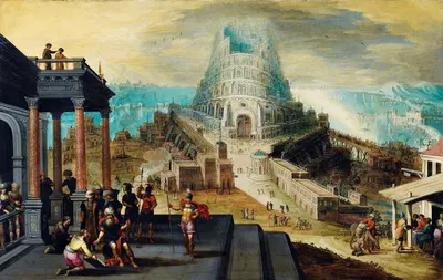 The Tower Of Babel by Хендрик ван Клеве III — digital art print download
