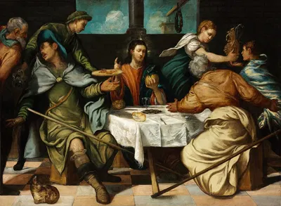 The Supper At Emmaus by Jacopo Tintoretto — digital art print download