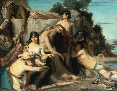The Captivity Of The Jews In Babylon by Леон Франсуа Комерр — digital art print download