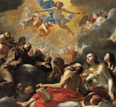 Christ In Glory With Saints by Маттиа Прети — digital art print download