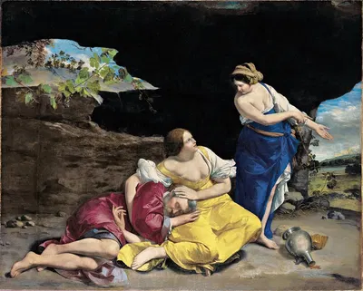 Lot And His Daughters by Orazio Gentileschi — digital art print download