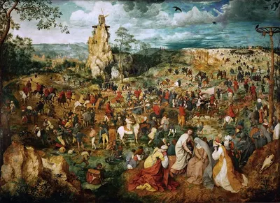 The Procession To Calvary by Питер Брейгель Старший — digital art print download