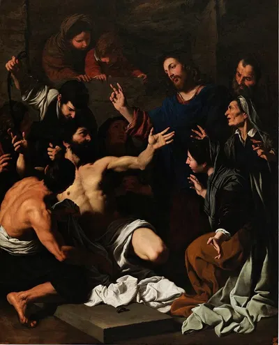 La Resurrección De Lázaro by Pietro Novelli — digital art print download