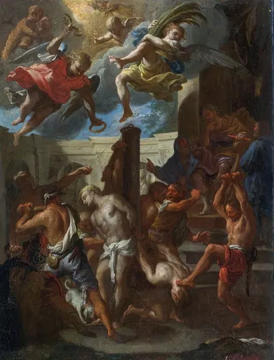 The Flagellation Of Christ by Roman School — digital art print download