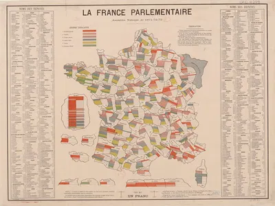 La France parlementaire. Assemblée Nationale de 1871-72-73 by Imp. B. Sirven, 1873 — digital art print download