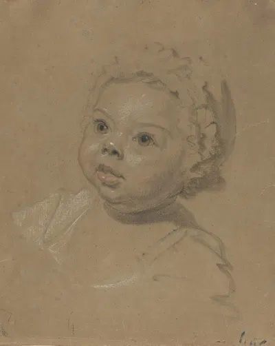 Head of a Child by British 18th Century, 1720-1740 — digital art print download