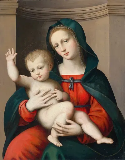 The Madonna and Child by Antonio del Ceraiolo — digital art print download