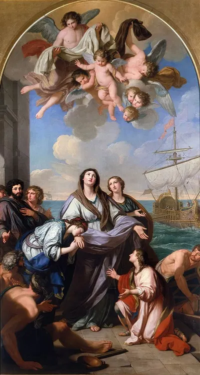 St. Paula of Rome Departs for the Holy Land by Джузеппе Боттани, 1745 — digital art print download