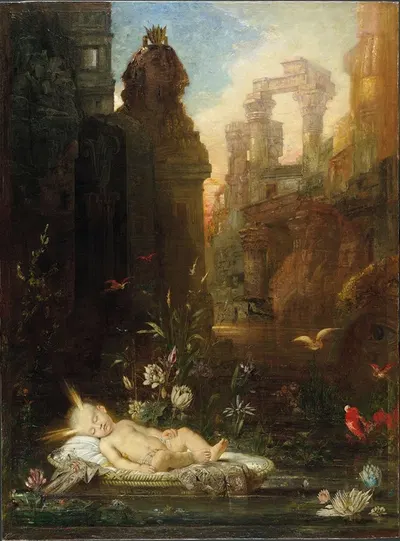 The Infant Moses by Гюстав Моро — digital art print download