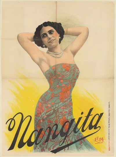 Nangita by Imp. Chaix, 1902 — digital art print download