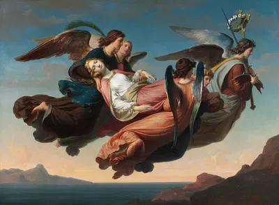 The Miraculous Translation of the Body of Saint Catherine of Alexandria to Sinai by Карл фон Блаас, 1860 — digital art…
