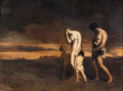 The Punishment of Cain by Théodore Chassériau, 1836 — digital art print download