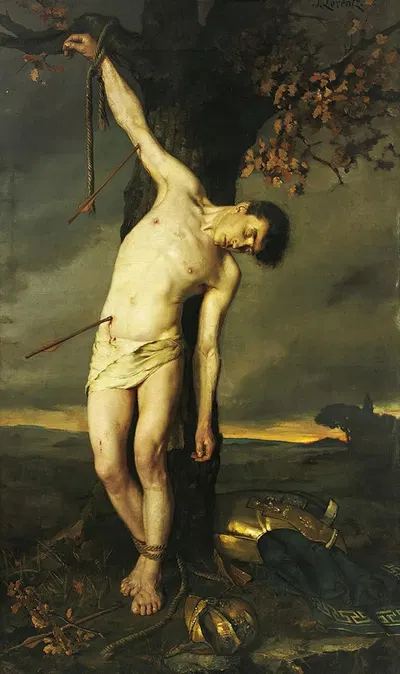 Saint Sebastian by Альсид Жозеф Лоренц — digital art print download