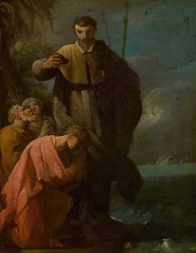 The Baptism Of A Saint by Antonio González Velázquez — digital art print download