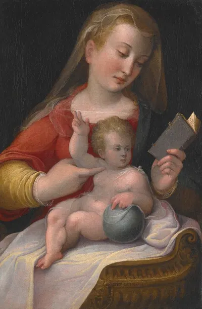 Madonna And Child by Barbara Longhi, 1560-1585 — digital art print download