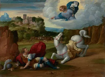 The Conversion of Saint Paul by Бенвенуто Тизи (Ил Гарафало) — digital art print download