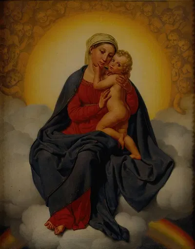 The Virgin And Child by Christoffer Wilhelm Eckersberg, 1816 — digital art print download