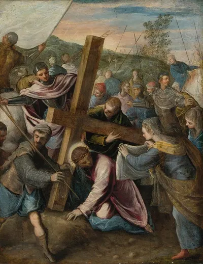 Christ On The Way To Calvary by Circle of Tintoretto — digital art print download