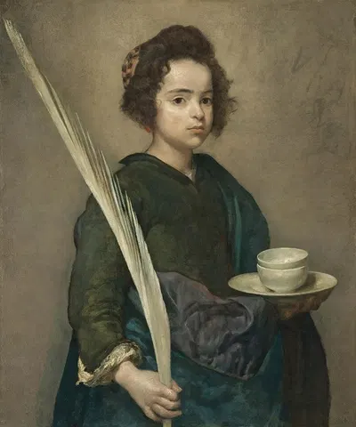 Saint Rufina by Диего Веласкес — digital art print download
