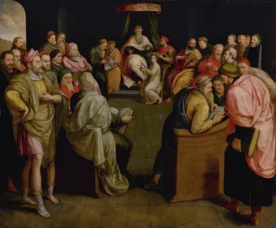 Christ Among The Doctors by Франс Пурбюс Старший — digital art print download