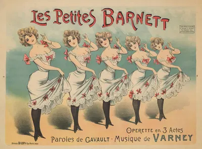 Les petites Barnett by Imp. Charles Lévy, 1898 — digital art print download