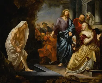The Raising Of Lazarus by Хендрик Хиршоп, 1661 — digital art print download