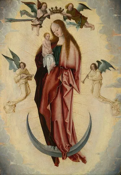 Virgin and Child with Angels by Ян Велленс де Кок — digital art print download