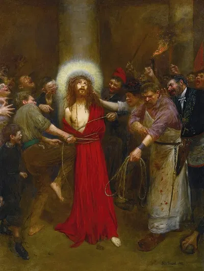 Christ Lié À La Colonne by Jean Béraud, 1901 — digital art print download