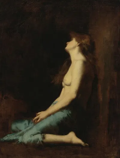 Mary Magdalene by Jean-Jacques Henner, 1880 — digital art print download