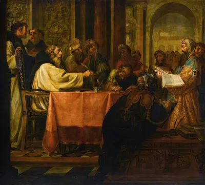 The Disputation Of Saint Jerome by Juan de Valdés Leal — digital art print download