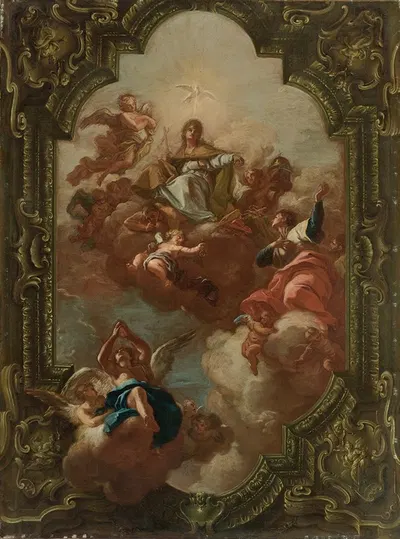 The Glorification Of The Roman Church by Nicola Maria Rossi — digital art print download