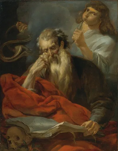 Saint Jerome by Николаес Питерсз. Берхем — digital art print download