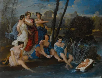 The Finding Of Moses by Nicolas-Pierre Loir — digital art print download