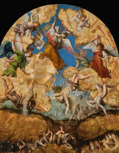 The Fall Of The Rebel Angels by Оразио Джентилески — digital art print download
