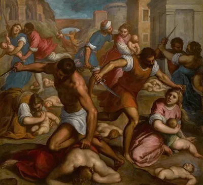 The Massacre Of The Innocents by Jacopo Palma il Giovane — digital art print download