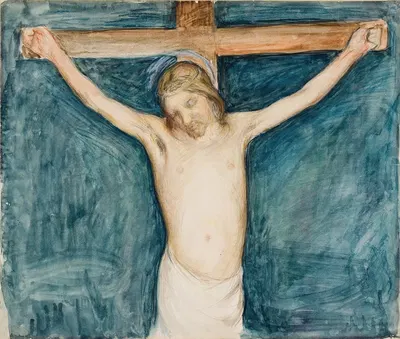 Crucifixion by Пекка Халонен, 1896 - 1897 — digital art print download