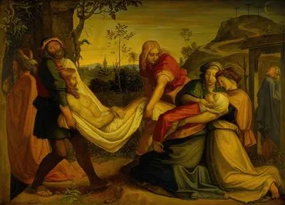 The Entombment Of Christ by Петер фон Корнелиус, 1816-1825 — digital art print download