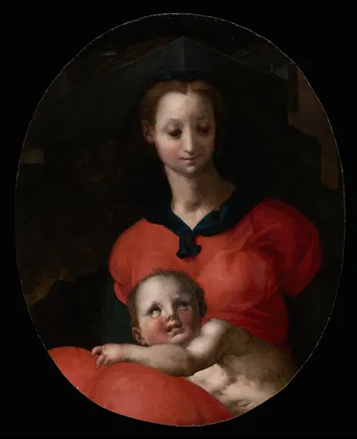Virgin and Child, known as the Madonna del Libro by Понтормо (Джакопо Каруччи) — digital art print download