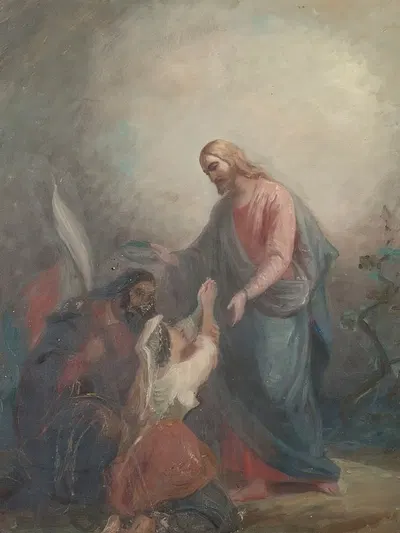 Garibaldi Leads Italy To The Blessing Of Christ by Роберт Вильгельм Экман — digital art print download