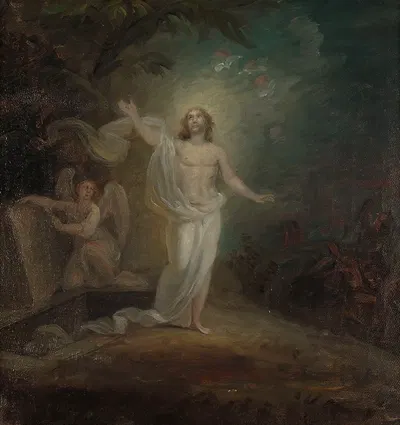 Resurrection Of Christ, Altarpiece Sketch by Роберт Вильгельм Экман — digital art print download
