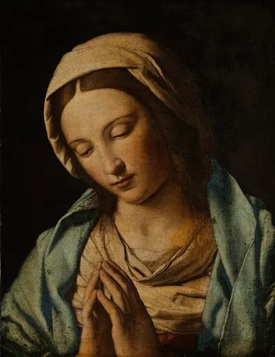 Praying Virgin by Джованни Баттиста Сальви да Сассоферрато — digital art print download
