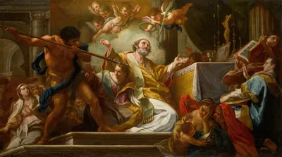 The Martyrdom Of Saint Matthew by Себастьяно Конка — digital art print download