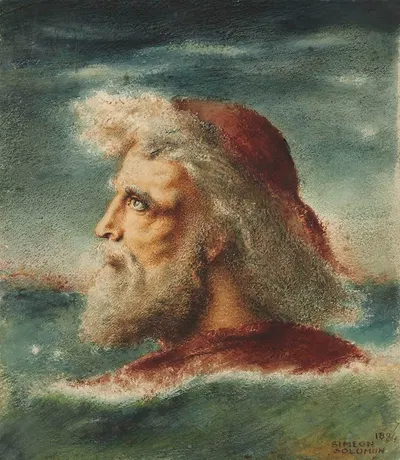St Peter On The Sea by Simeon Solomon, 1884 — digital art print download