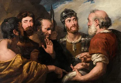 Saint Peter Paying The Tribute With A Piece Of Silver Found In A Fish by Sir George Hayter — digital art print download