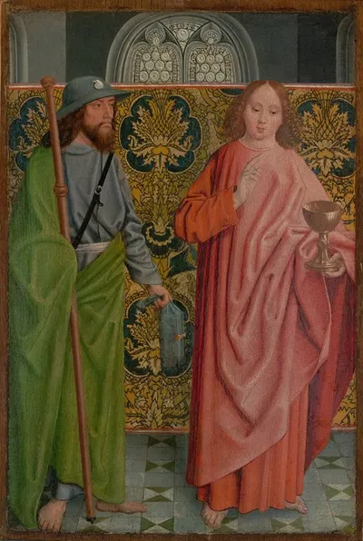 Saints James the Greater and John the Evangelist by The Master of the Holy Kinship — digital art print download