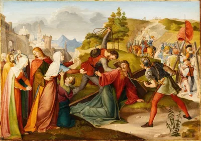 The Road To Calvary by Friedrich Wilhelm Schadow, 1815-1818 — digital art print download